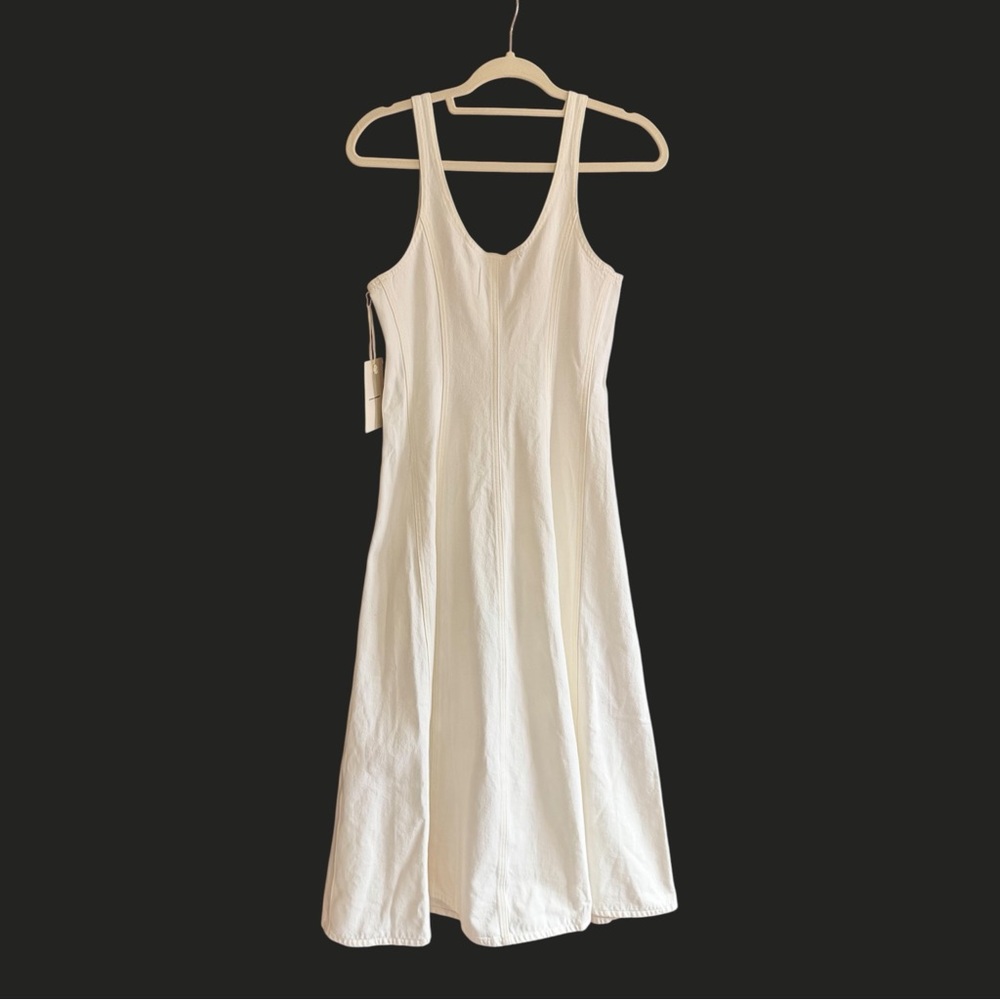 NWT Citizens of Humanity Rosetta Dress in Pashima White Denim Cotton 2 - Picture 10 of 16
